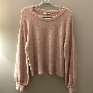 Madewell balloon sleeve cozy sweater